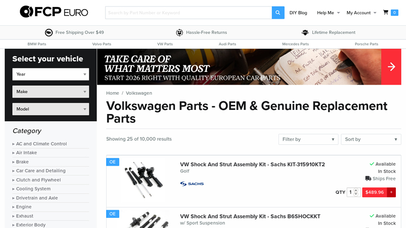 Volkswagen Parts volkswagen auto parts near me