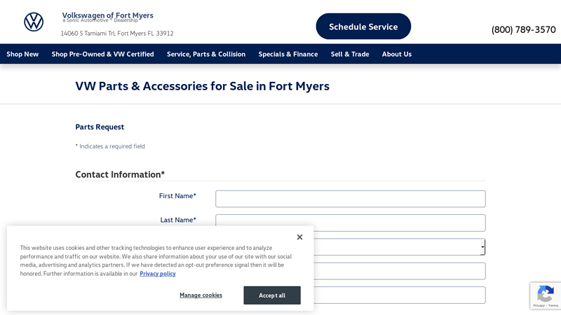 Volkswagen Parts for Sale in Fort Myers FL car parts fort myers