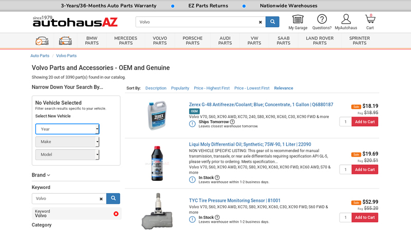 Volvo Parts and Accessories volvo auto parts