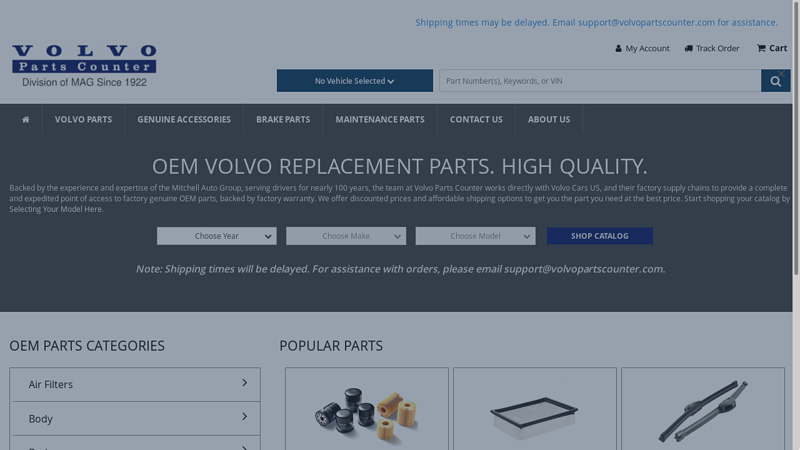 Volvo Parts Counter volvo car parts near me