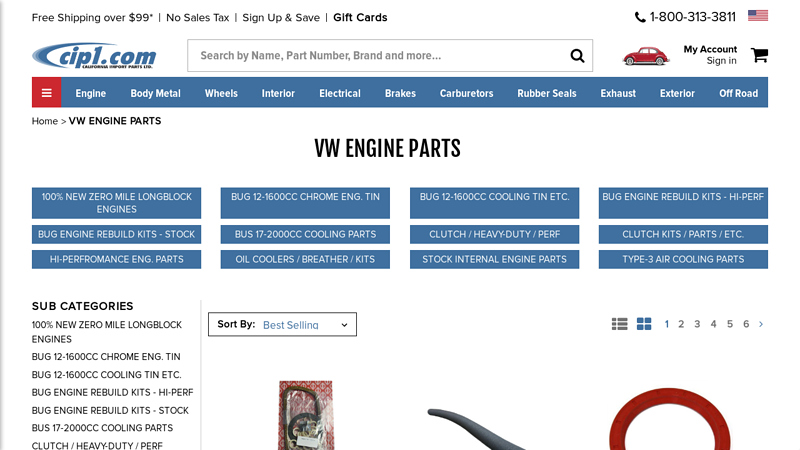 VW ENGINE PARTS vw motor parts
