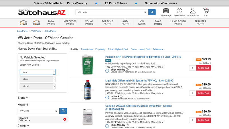 VW Jetta Parts vw jetta auto parts