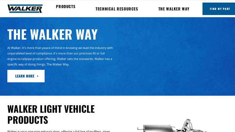 Walker Exhaust Systems car exhaust parts
