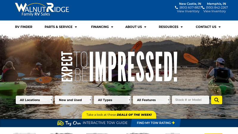 Walnut Ridge RV blue lick truck parts