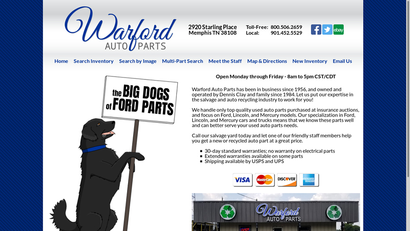 Warford Auto Parts used car parts memphis