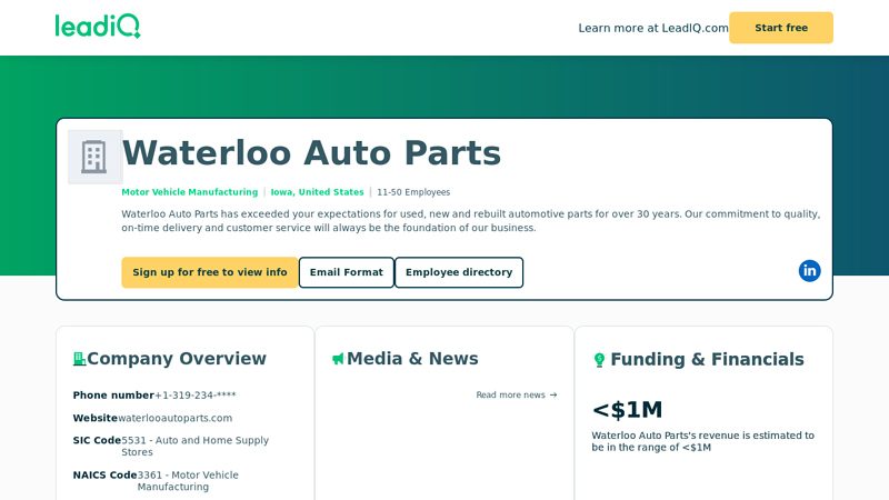 Waterloo Auto Parts waterloo auto parts in waterloo iowa
