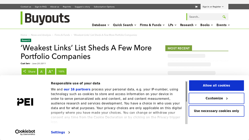 'Weakest Links' List Sheds A Few More Portfolio Companies el pollo auto parts