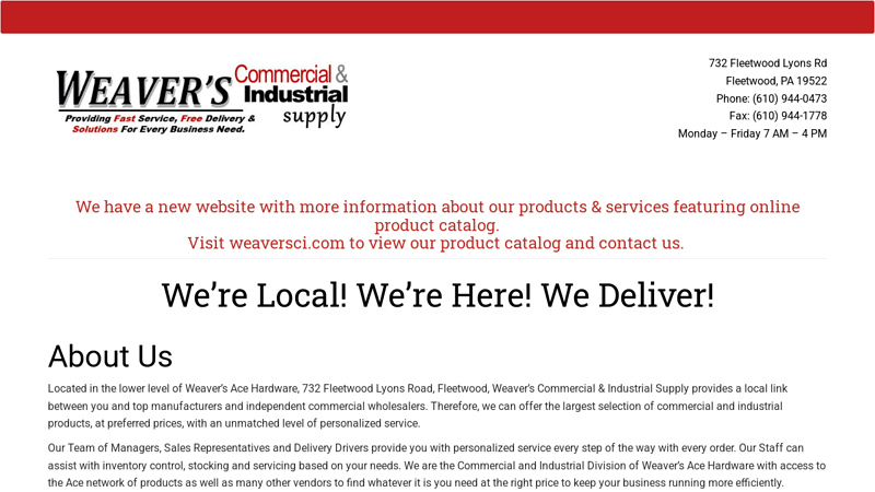 Weaver's Commercial & Industrial weaver's auto parts