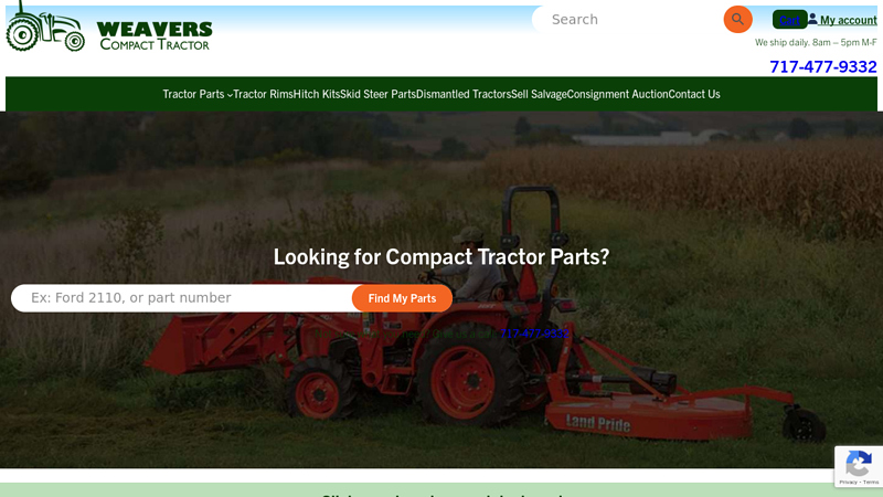 Weaver's Compact Tractor Parts junk tractor parts