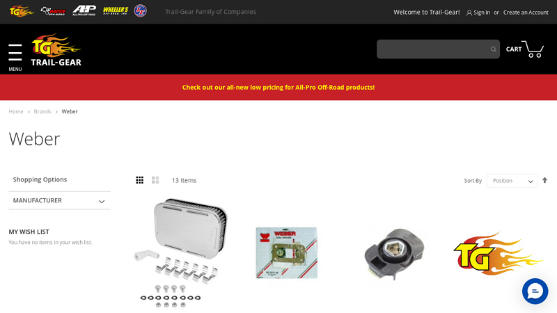 Weber weber auto parts