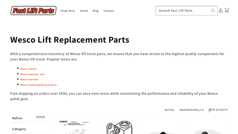 Wesco Parts Catalog & Industrial Products wesco pallet truck parts