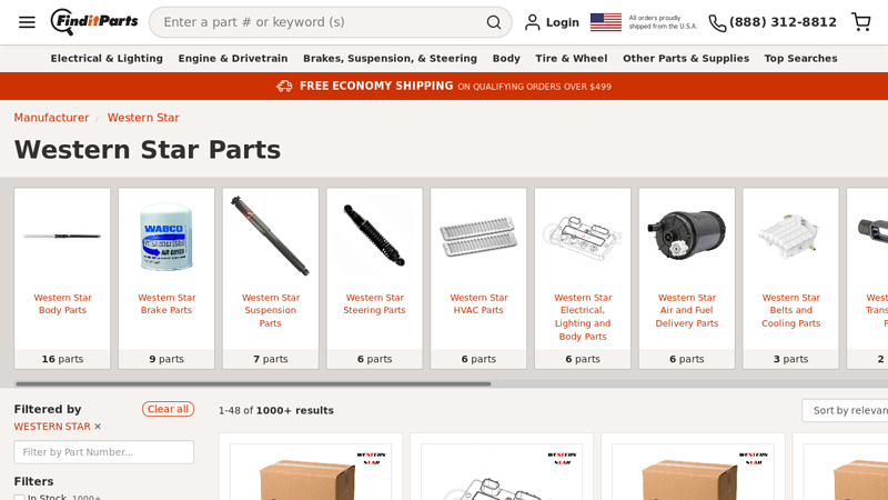 Western Star Truck Parts western star truck parts