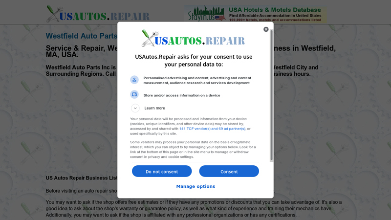 Westfield Auto Parts Inc » Westfield » MA » USA » Service & Repair westfield auto parts