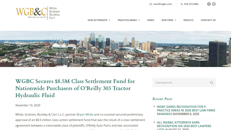 WGBC Secures $8.5M Class Settlement Fund for Nationwide ... o'reilly auto parts osage beach mo