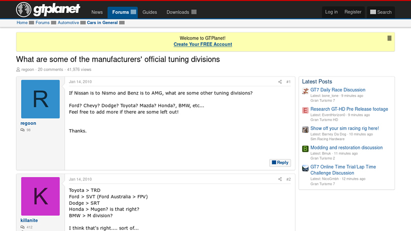 What are some of the manufacturers' official tuning divisions car suspension upgrades and performance parts