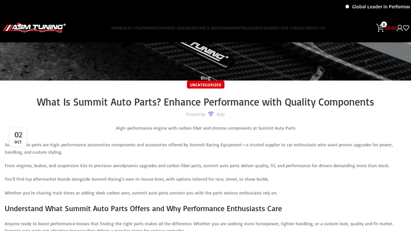 What Is Summit Auto Parts? Enhance Performance With Quality ... summit car parts online