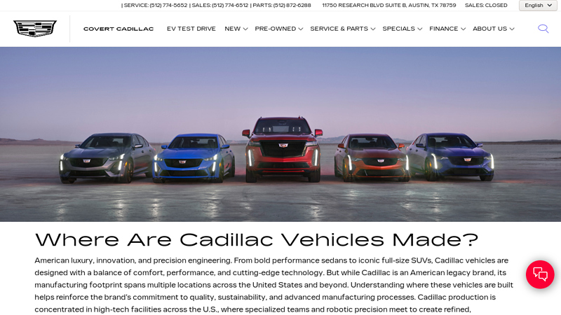 Where Are Cadillac Vehicles Made? cadillac escalade car parts