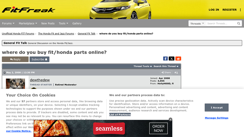 where do you buy fit/honda parts online? honda fit car parts