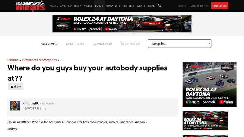 Where do you guys buy your autobody supplies at?? car auto body parts wholesale