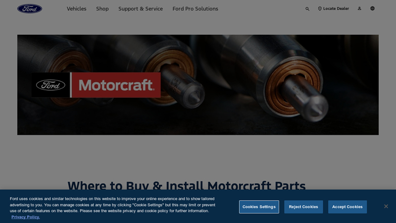 Where to Buy Motorcraft® Parts: Authorized Dealers ford dealer near me parts