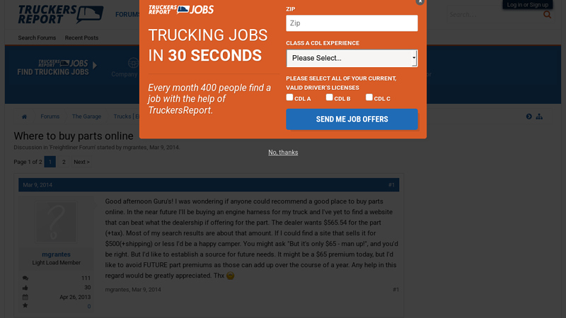 Where to buy parts online heavy duty truck parts online