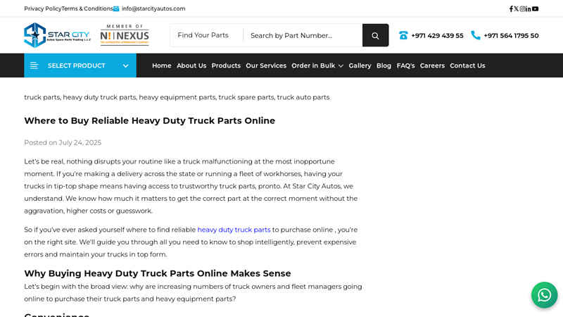 Where to Buy Reliable Heavy Duty Truck Parts Online semi truck parts online