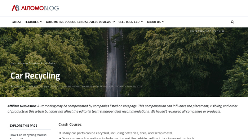 Where to Recycle Car Parts for Cash car parts disposal near me