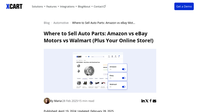 Where to Sell Car Parts: Amazon vs eBay Motors vs Walmart selling car parts near me
