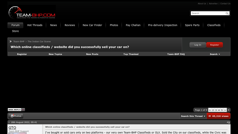 Which online classifieds / website did you successfully sell your car ... pick a part buy cars