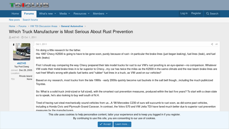 Which Truck Manufacturer is Most Serious About Rust Prevention rust free truck parts