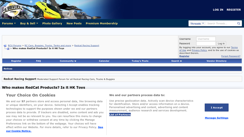 Who makes RedCat Products? Is it HK Toys redcat rc car parts