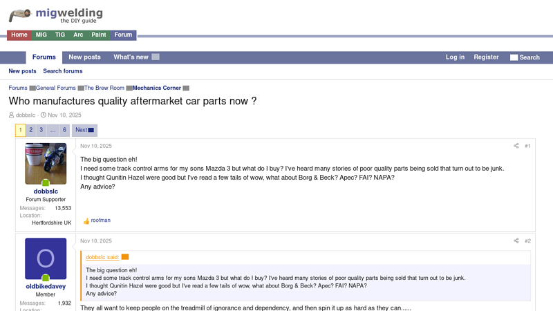 Who manufactures quality aftermarket car parts now diy car parts