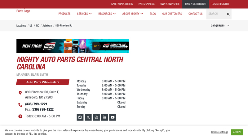 Wholesale Parts Distributor in Asheboro, NC winston salem car parts