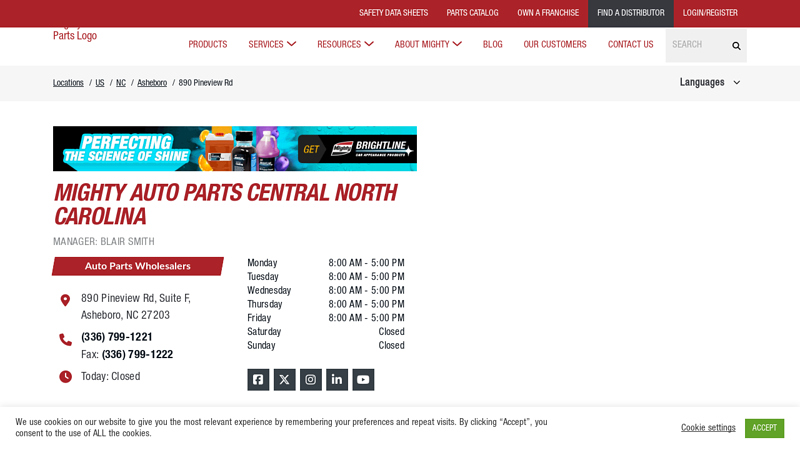 Wholesale Parts Distributor in Asheboro, NC auto parts in winston salem nc