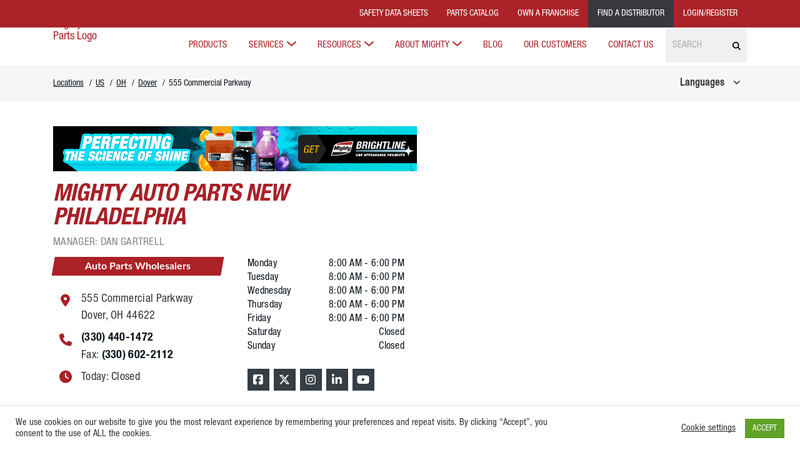 Wholesale Parts Distributor in Dover, OH auto parts philadelphia