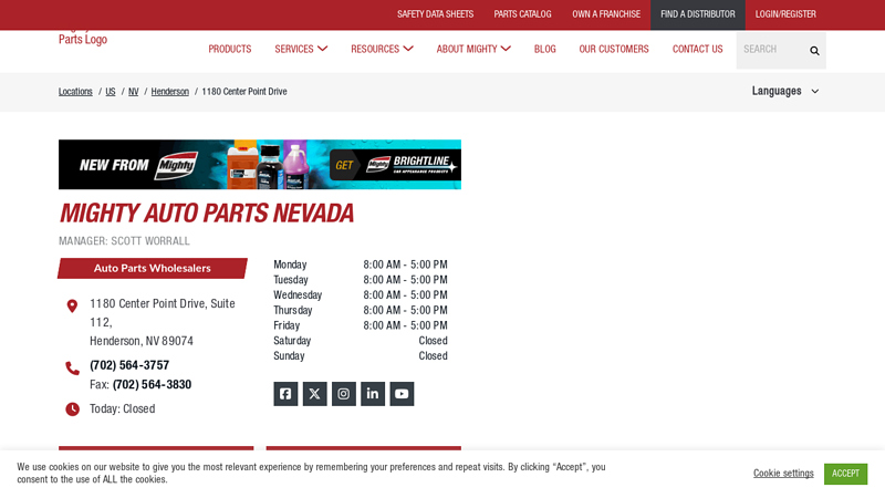 Wholesale Parts Distributor in Henderson, NV auto parts henderson nv