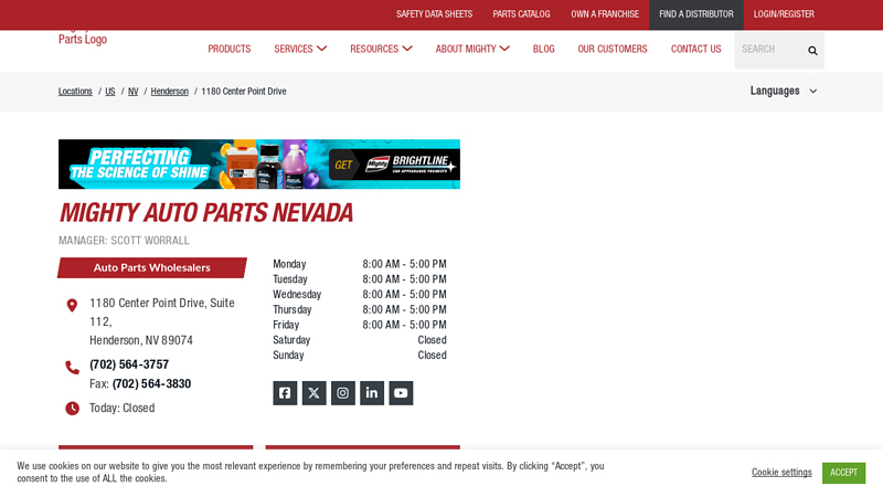 Wholesale Parts Distributor in Henderson, NV auto parts las vegas nevada