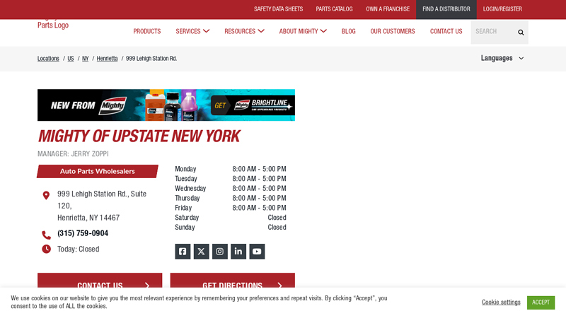 Wholesale Parts Distributor in Henrietta, NY auto parts rochester ny