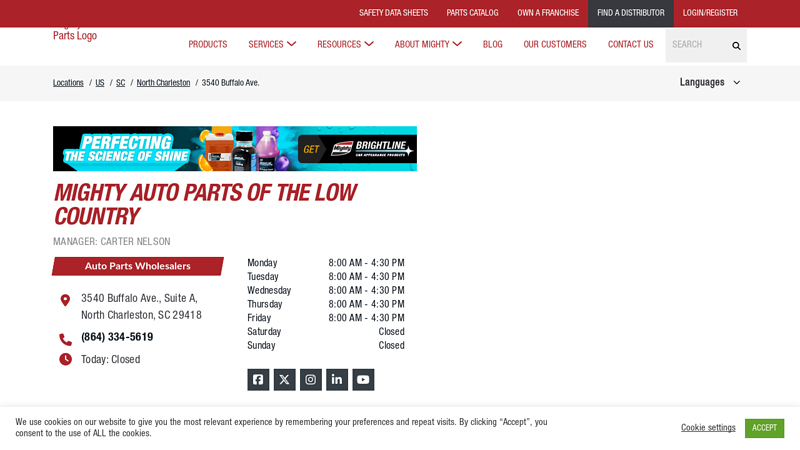 Wholesale Parts Distributor in North Charleston, SC auto parts charleston sc