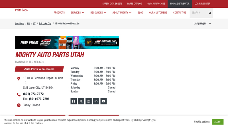 Wholesale Parts Distributor in Salt Lake City, UT car parts salt lake city