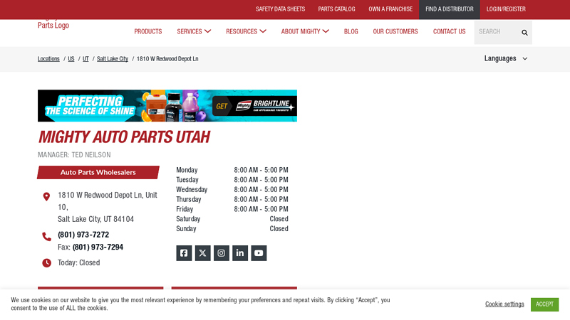 Wholesale Parts Distributor in Salt Lake City, UT auto parts slc ut