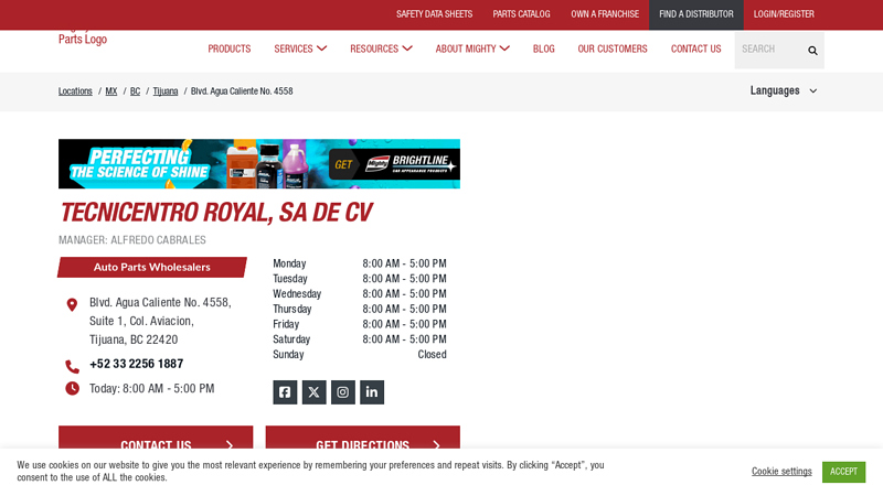 Wholesale Parts Distributor in Tijuana, BC auto partes y mas