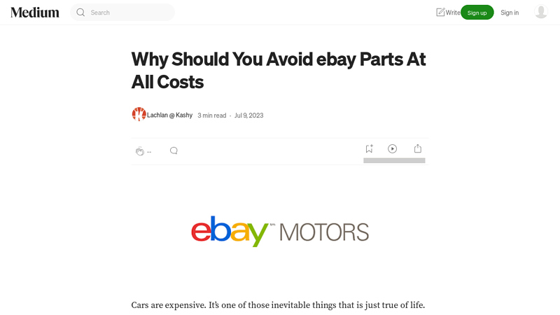 Why Should You Avoid ebay Parts At All Costs ebay discount auto parts