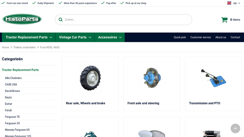 Wide collection of Ford 4000 and Ford 4600 parts ford 4000 tractor parts