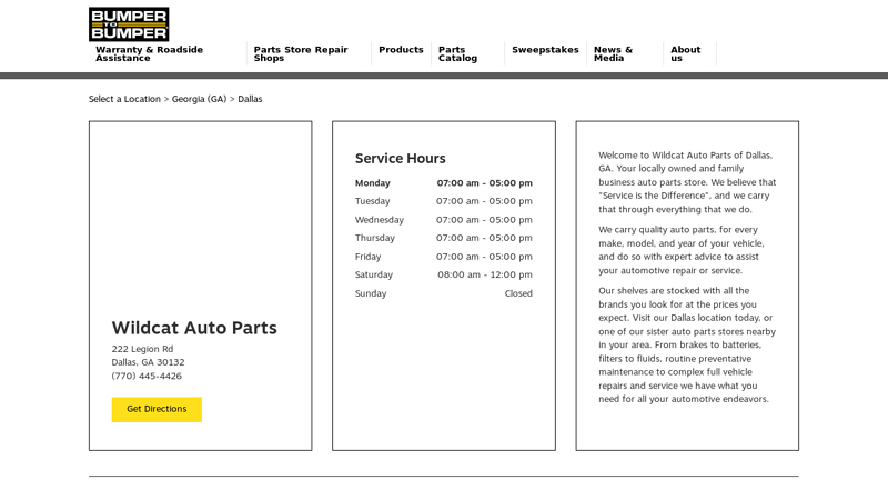 Wildcat Auto Parts - Parts Store in DALLAS, GA wildcat auto parts