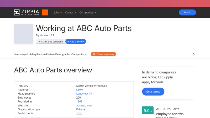 Working At ABC Auto Parts: Company Overview and Culture abc auto parts longview tx