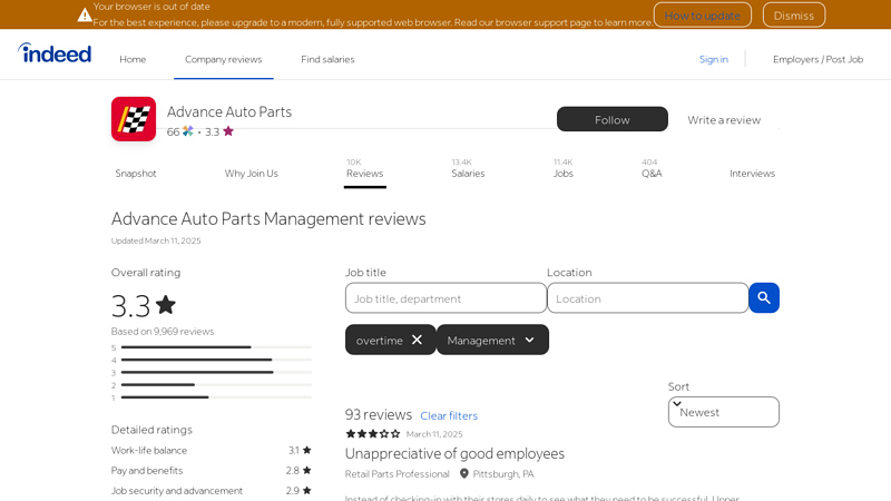 Working at Advance Auto Parts advance auto parts salina kansas