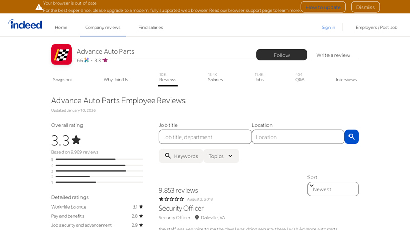 Working at Advance Auto Parts: 9,848 Reviews advance auto parts owensboro ky