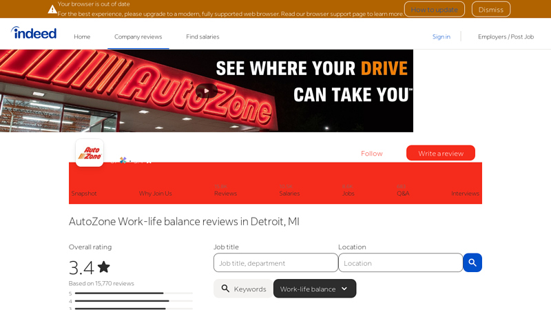 Working at AutoZone in Detroit, MI autozone auto parts detroit mi