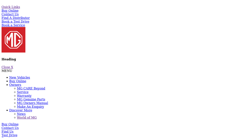 World of MG mg auto parts